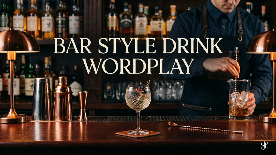 Bar Style Drink Wordplay