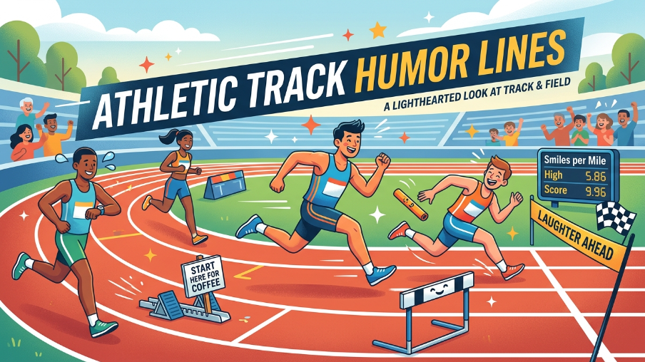 Athletic track humor lines