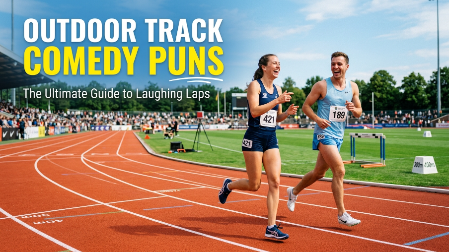 Outdoor track comedy puns