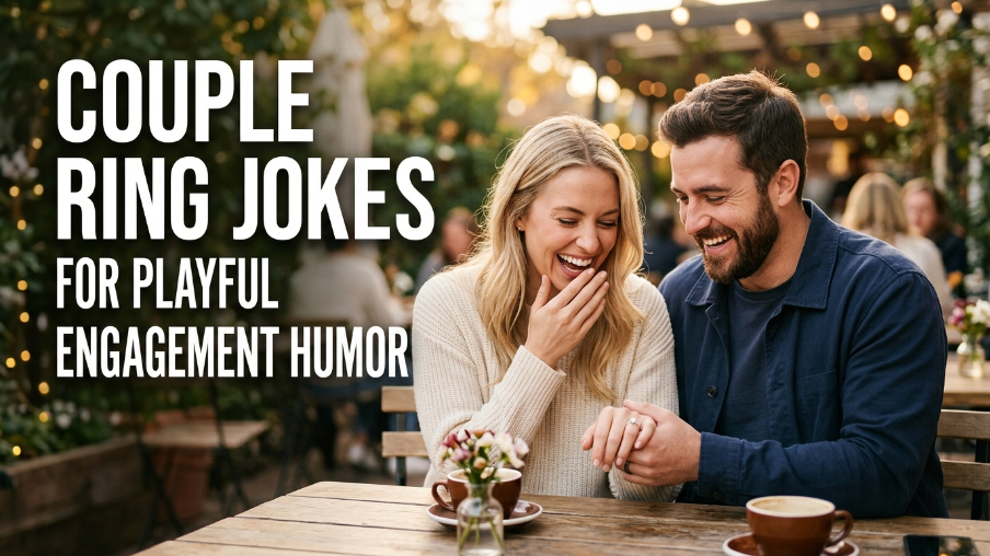Couple ring jokes for playful engagement humor