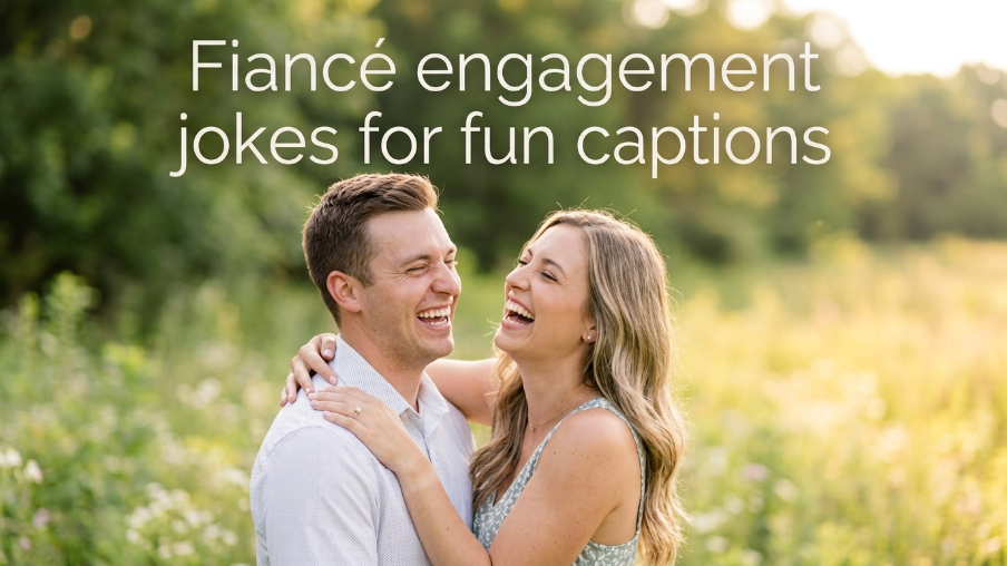 FiancΓ© engagement jokes for fun captions