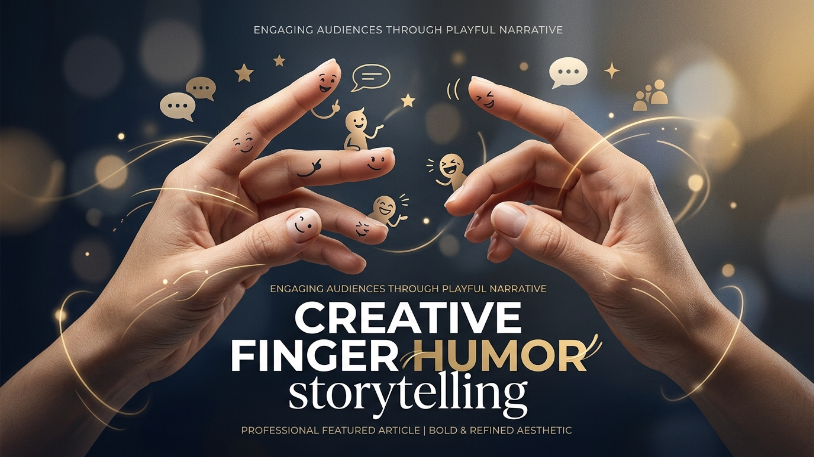 Creative finger humor storytelling