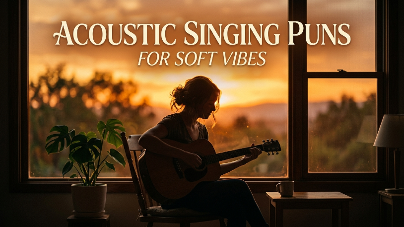 Acoustic Singing Puns for Soft Vibes