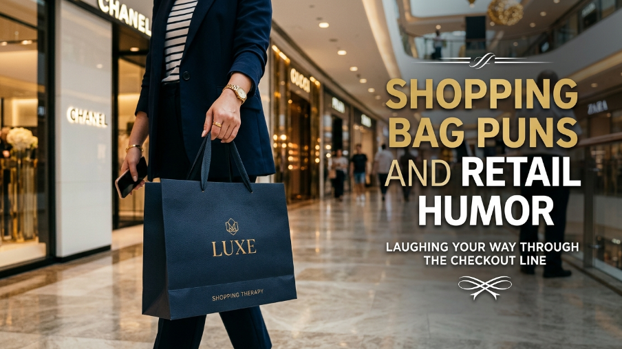 shopping bag puns and retail humor