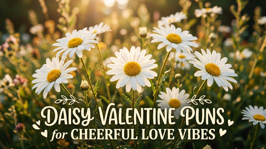 Daisy Valentine Puns for Cheerful Love Vibes