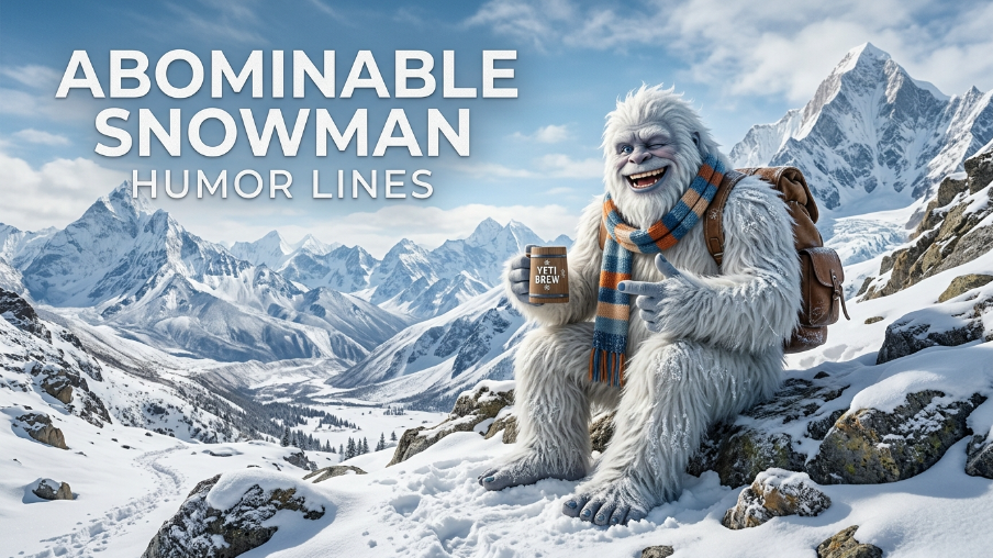 Abominable Snowman Humor Lines