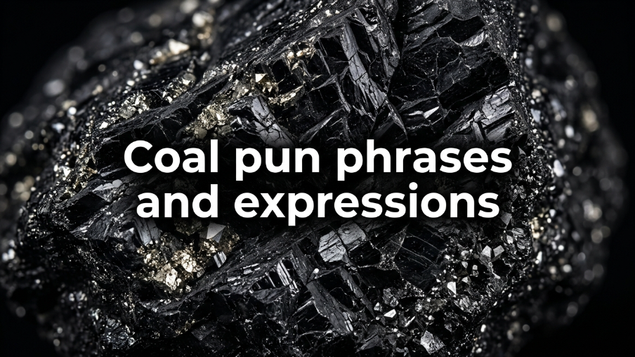 Coal pun phrases and expressions