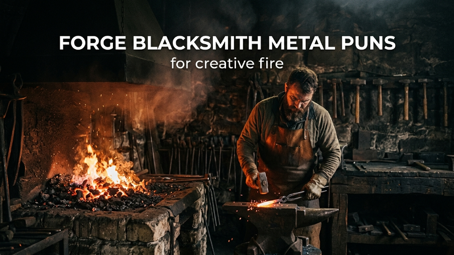 forge blacksmith metal puns for creative fire