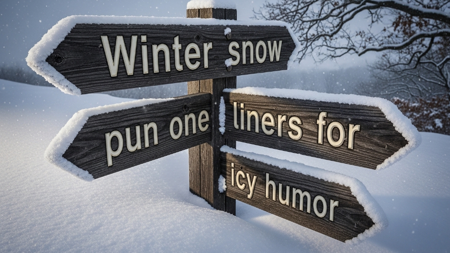 Winter snow pun one liners for icy humor