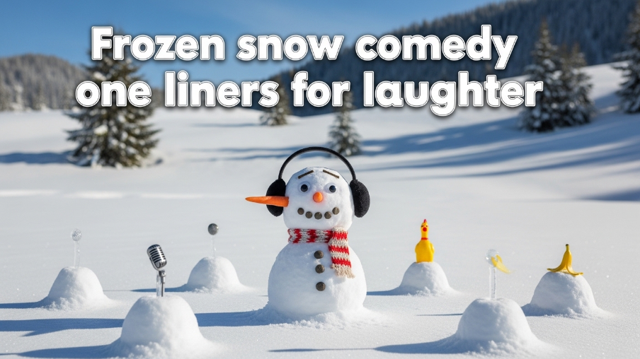 Frozen snow comedy one liners for laughter