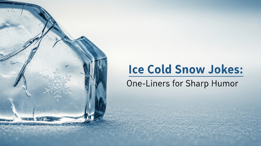 Ice cold snow jokes one liners for sharp humor
