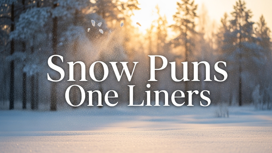 Snow puns one liners