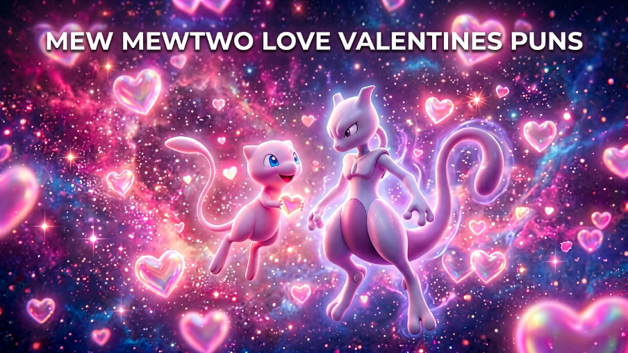 Mew Mewtwo Love Valentines Puns