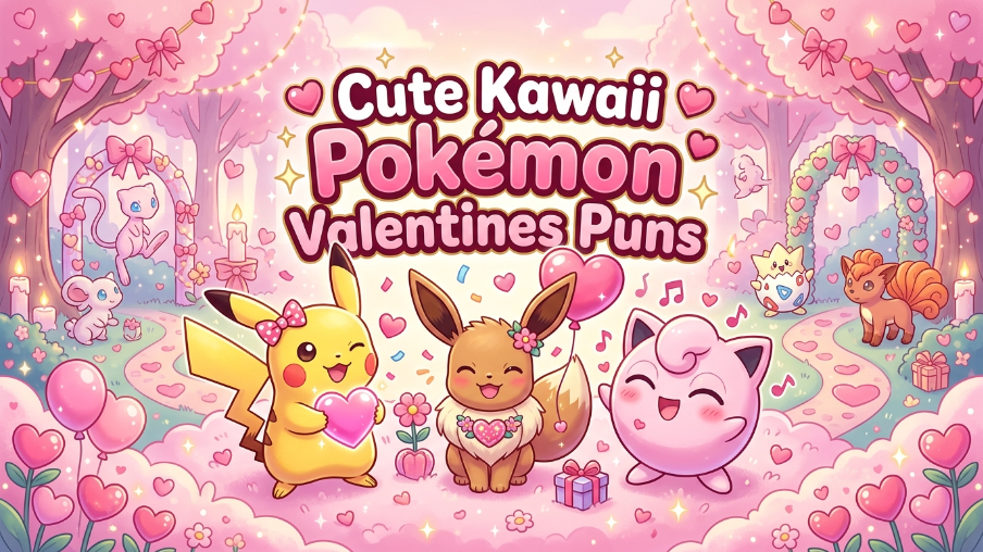 Cute Kawaii Pokemon Valentines Puns
