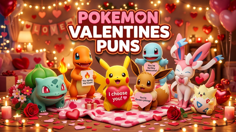 Pokemon Valentines Puns