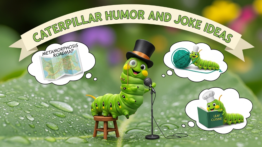Caterpillar humor and joke ideas