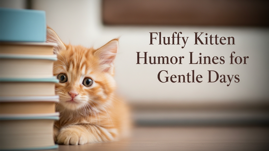 Fluffy Kitten Humor Lines for Gentle Days