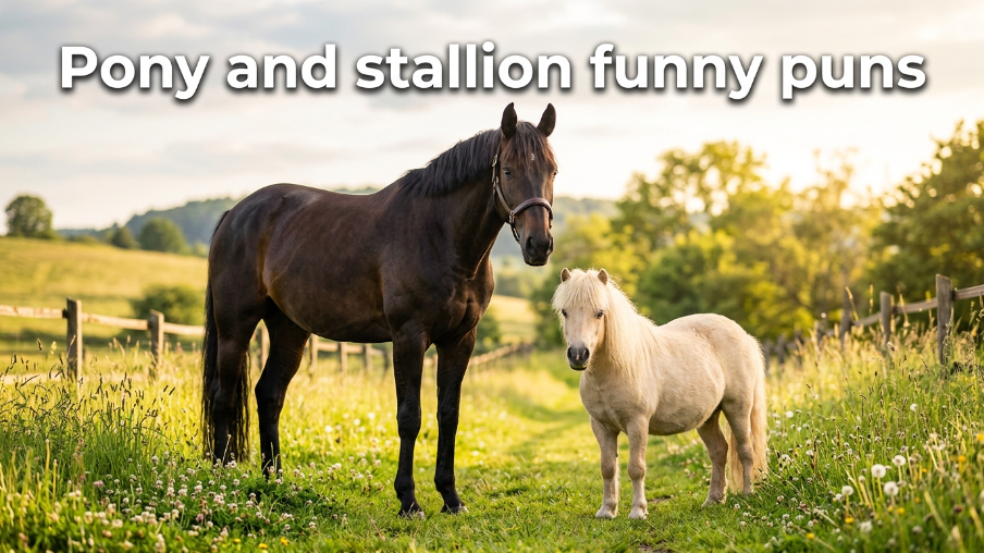Pony and stallion funny puns