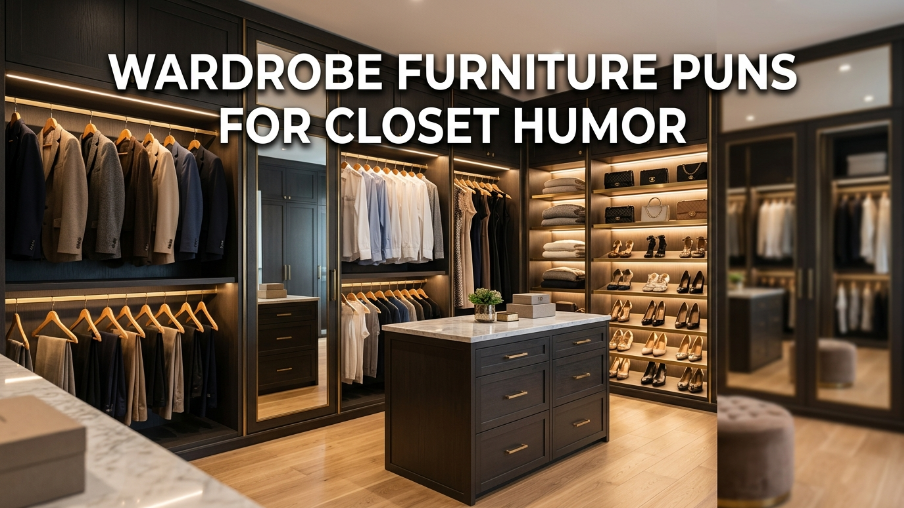 Wardrobe furniture puns for closet humor