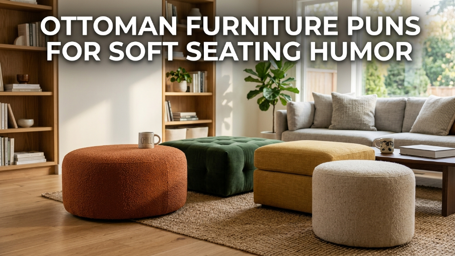 Ottoman furniture puns for soft seating humor