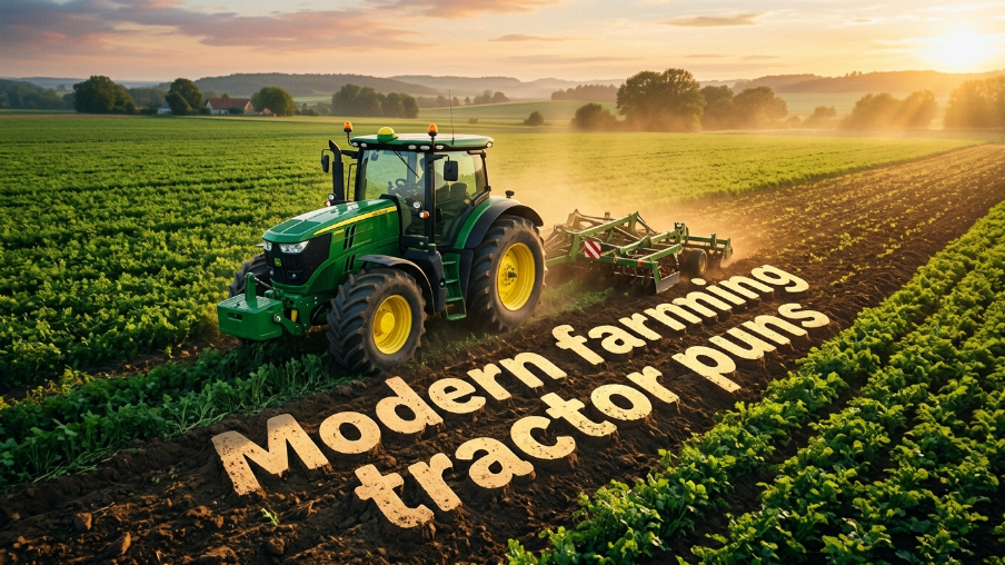 Modern farming tractor puns