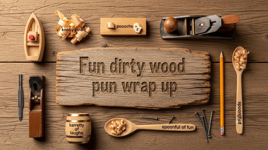 Fun dirty wood pun wrap up