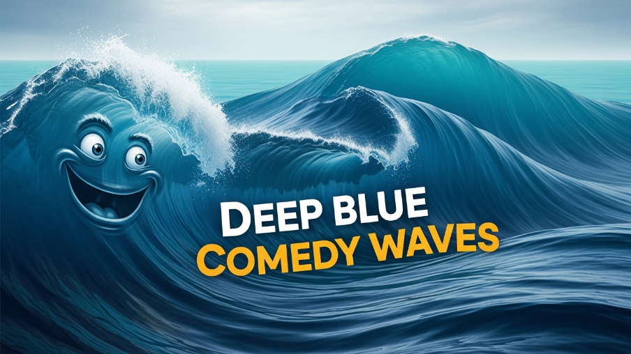 Deep Blue Comedy Waves