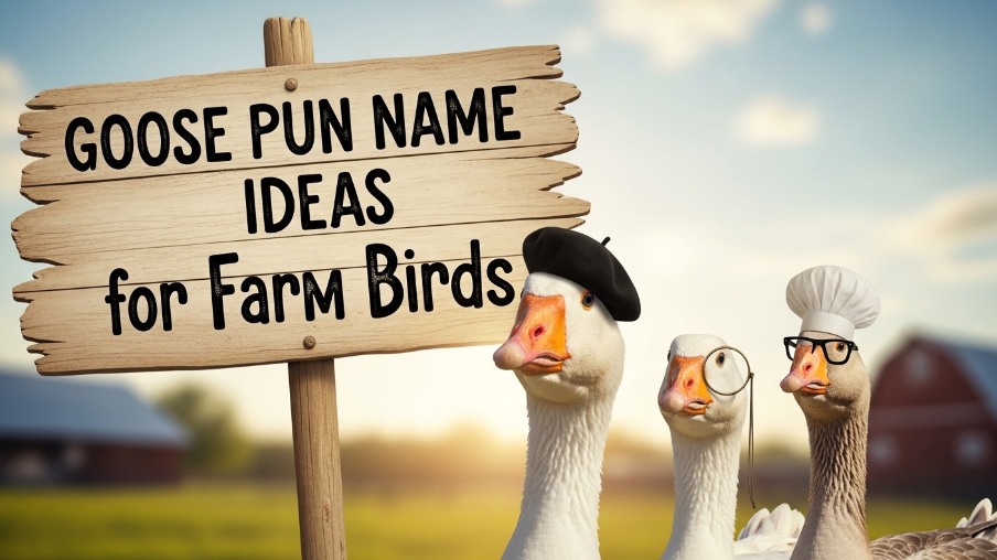 Goose Pun Name Ideas for Farm Birds