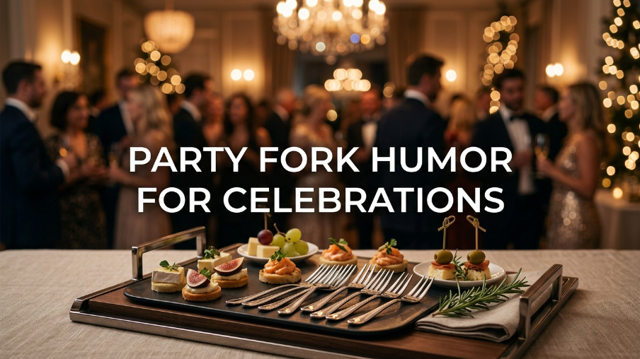 Party fork humor for celebrations