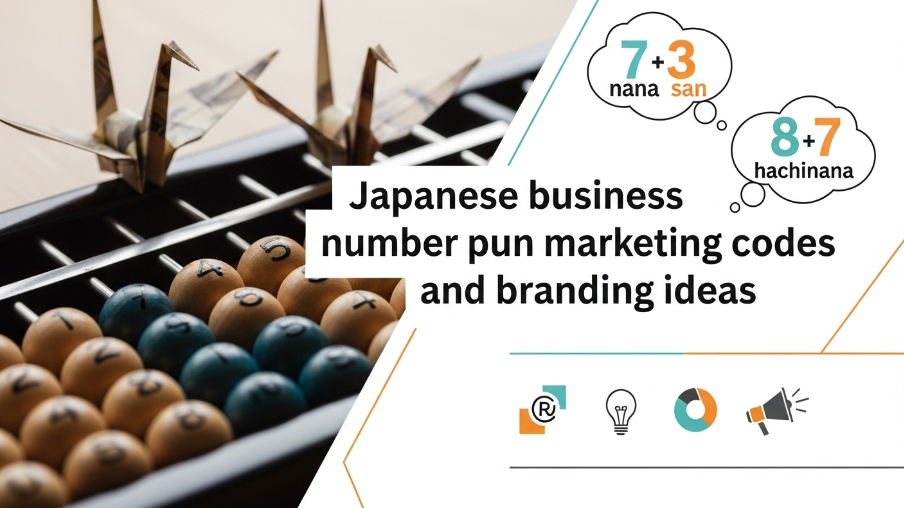 Japanese business number pun marketing codes and branding ideas
