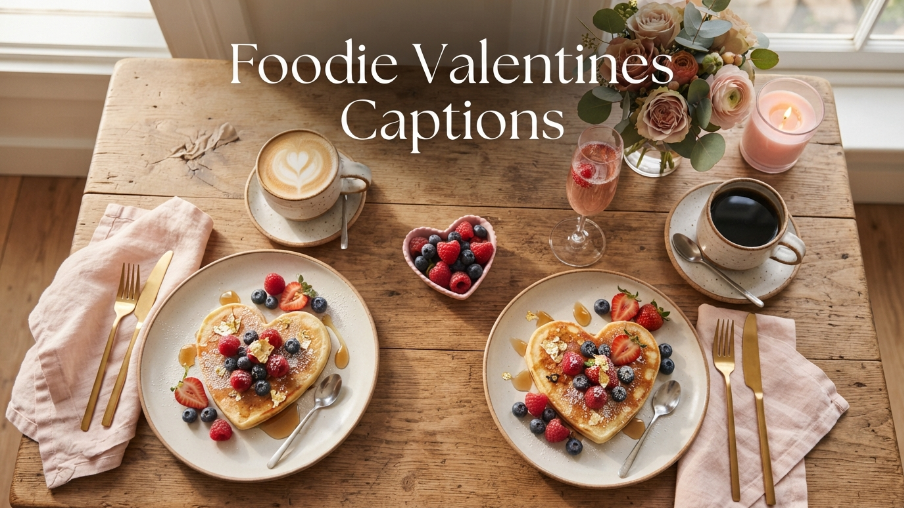 Foodie Valentines Captions