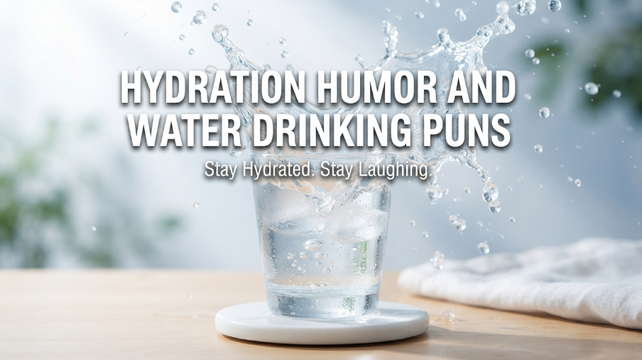 Hydration humor and water drinking puns