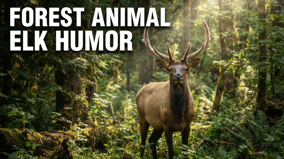 Forest Animal Elk Humor