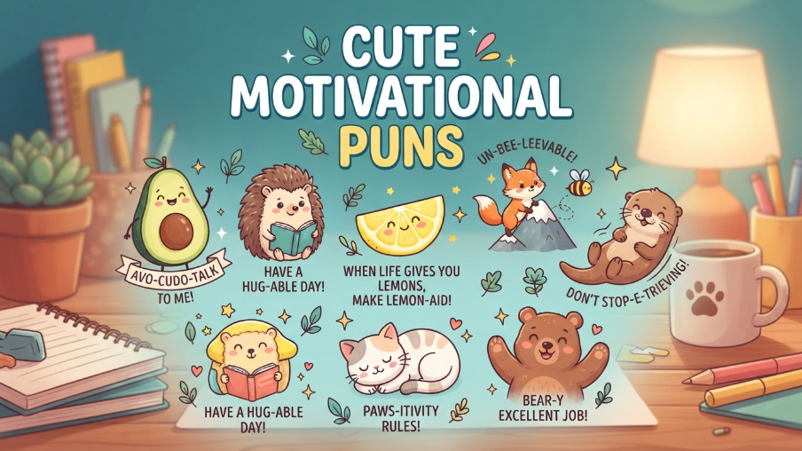 Cute motivational puns