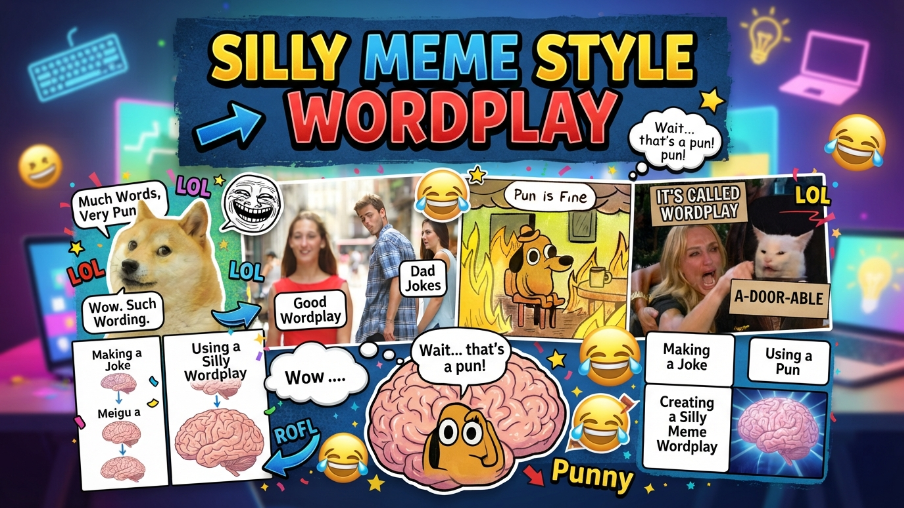 Silly Meme Style Wordplay