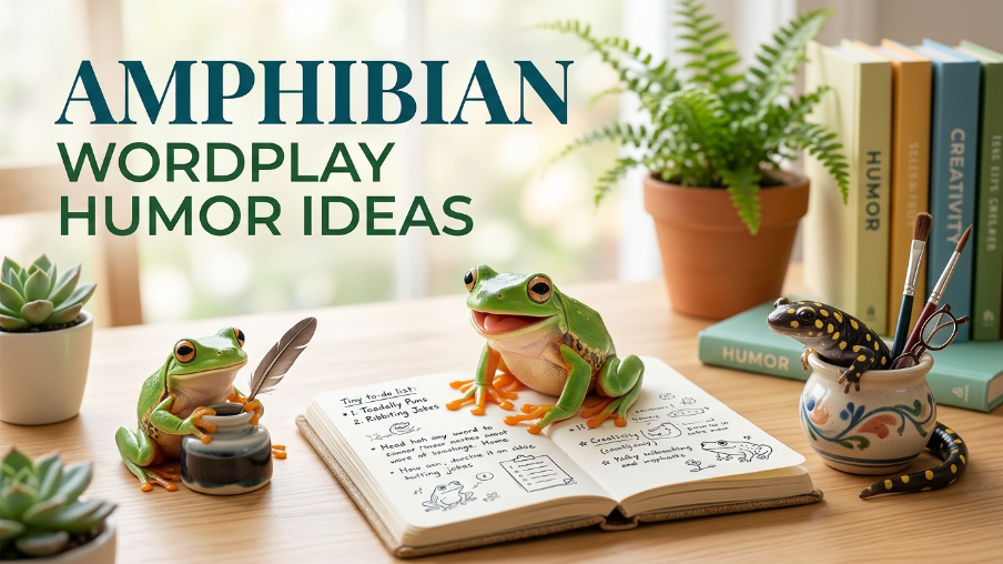 Amphibian Wordplay Humor Ideas