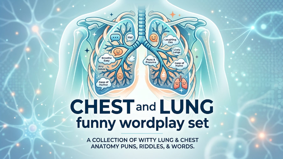 Chest and lung funny wordplay set