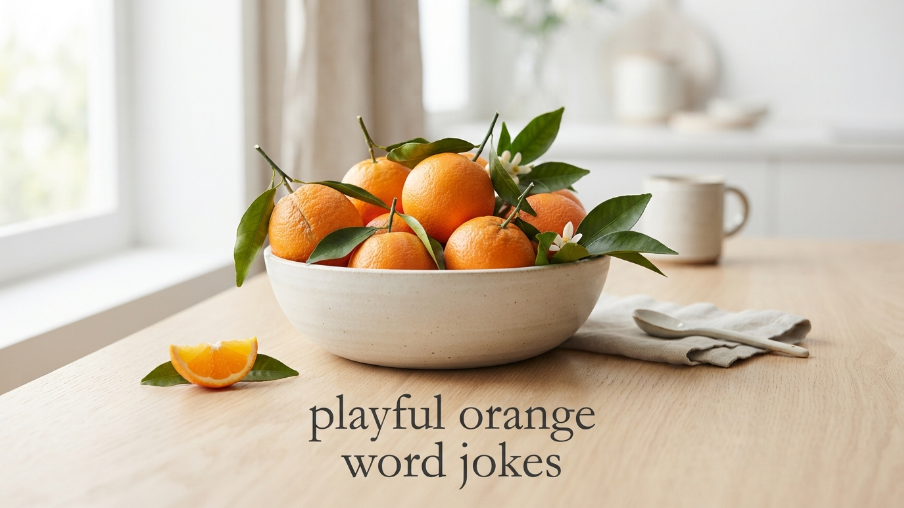 playful orange word jokes