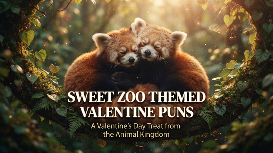 Sweet Zoo Themed Valentine Puns