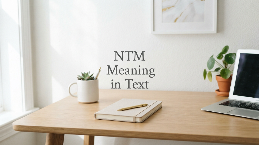 NTM Meaning in Text