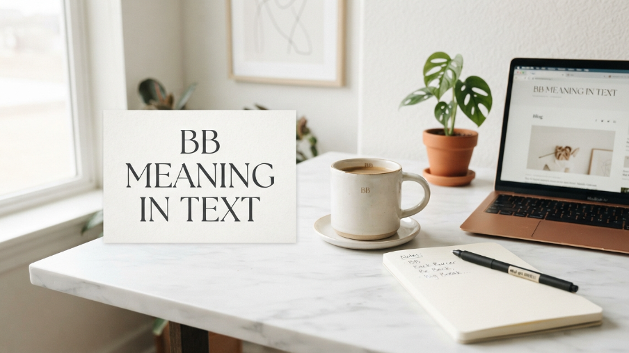 BB Meaning in Text