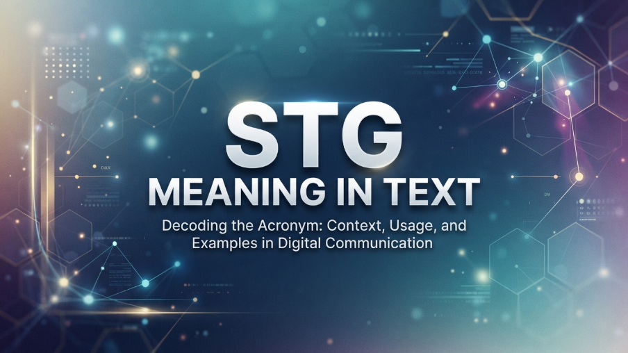 STG Meaning in Text